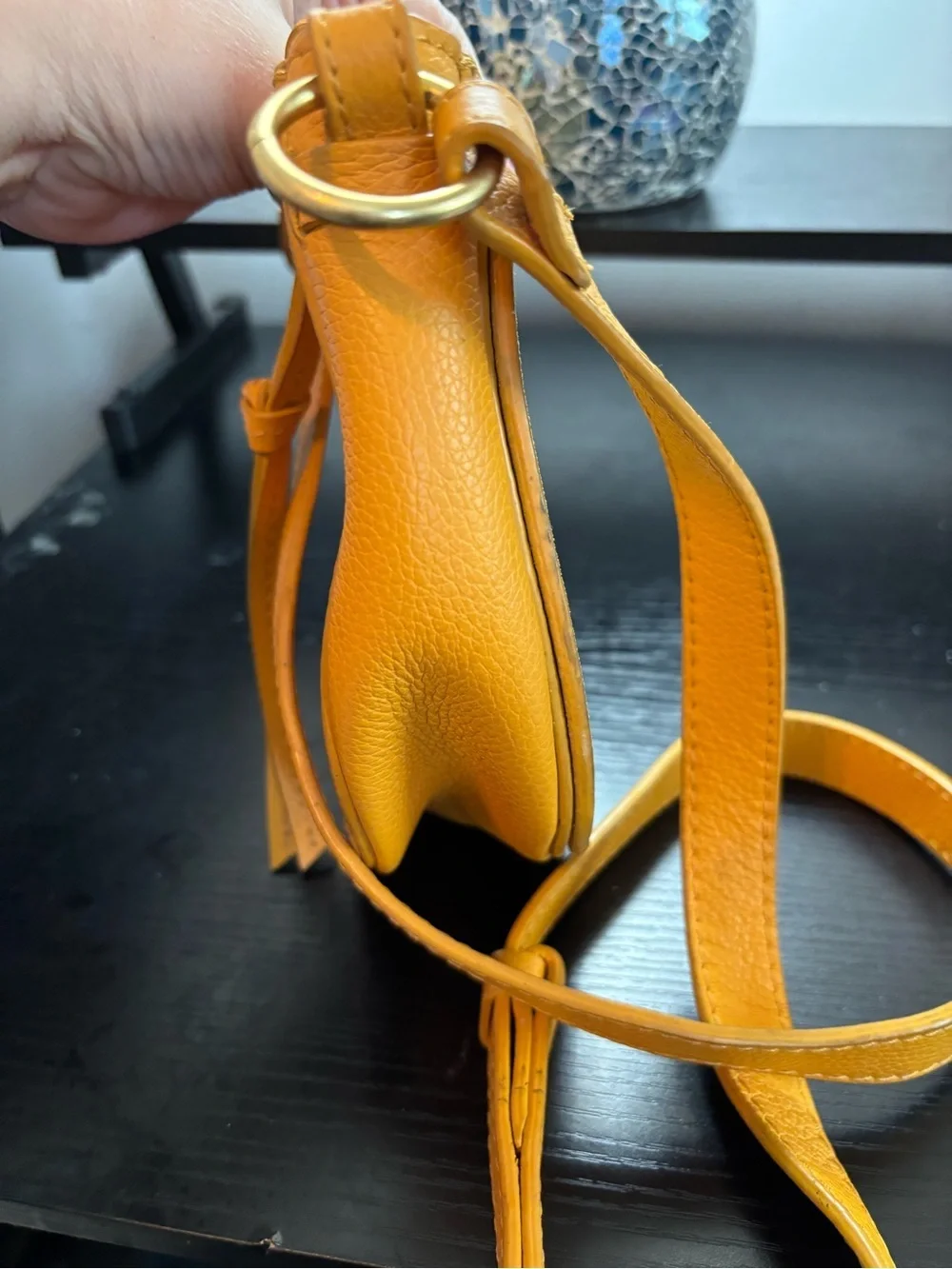 Authentic See by Chloé Kriss Small Hobo Crossbody Bag - Yellow/Gold - Picture 6 of 11
